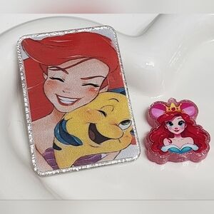 Flatback Focal Bead Acrylic‎ Mermaid Badge Keychain Pem Magnet Hair Clip Crafts